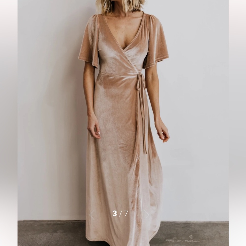 Baltic born Meghan Velvet Wrap Maxi Dress